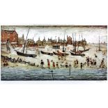 Laurence Stephen Lowry (1887-1976) - Limited Edition colour print - "The Beach, 1947" - Beach