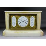 A 19th Century French onyx and gilt brass mounted "World Time" mantel clock by Bourdin of Paris, No.