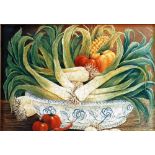 COLOUR PRINT Still life with vegetables in a tureen 5" x 7" (12.7cm x 17.8cm) AND A SMALL