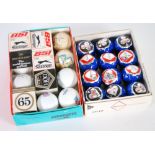 BOX OF PENFOLD ACE GX100 GOLF BALLS, size 1:62 as new, TWELVE VARIOUS GOLF BALLS, nine being in