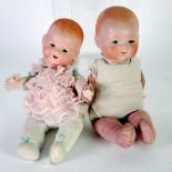 ARMAND MARSEILLE BISQUE SWIVEL HEAD CHARACTER BABY DOLLS HEAD, moulded and tinted detail and with