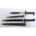 CZECHOSLOVAKIAN WORLD WAR II MAUSER TYPE BAYONET, with horses heads makers logo to the 11 3/4" (