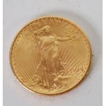 U.S.A. 20 DOLLAR GOLD COIN, dated 1924, 33.5gms