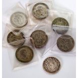 COLLECTION OF GEORGE V SILVER COINAGE approximately 110 pieces to include 60 half crowns and 35