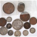 VICTORIA COPPER PENNY 1854 (EF), three Victoria copper farthings 1893, 1894 and 1899 (VF),