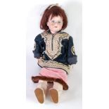 LARGE ARMAND MARSEILLE BISQUE SWIVEL HEADED DOLL, impressed marks Armand Marseille Germany 390 - A.