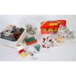 COLLECTION OF FARM RELATED PLASTIC FIGURES, models of animals, equipment and buildings, including