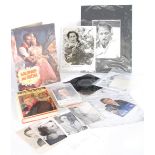 SELECTION OF MID TWENTIETH CENTURY AND LATER AUTOGRAPHS AND EPHEMERA RELATING TO STARS OF STAGE