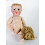KAMMER AND REINHARDT CHARACTER BABY SWIVEL HEADED DOLL, impressed KR and star motif over Simon and