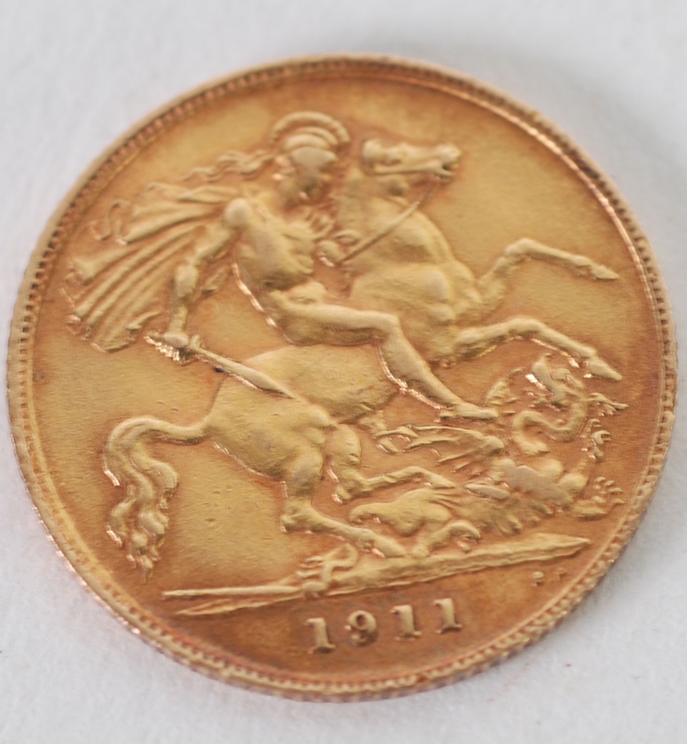 GEORGE V, 1911, GOLD HALF SOVEREIGN