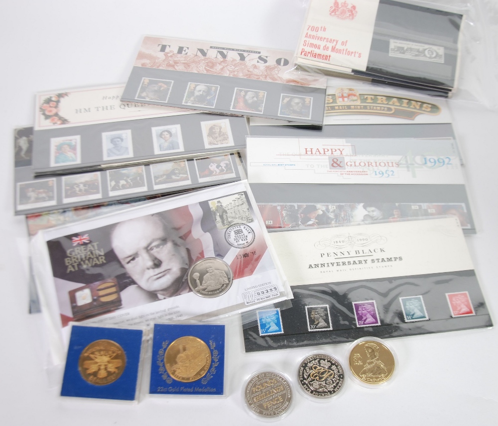 SMALL COLLECTION OF QUEEN ELIZABETH II DECIMAL COINAGE together with six various modern