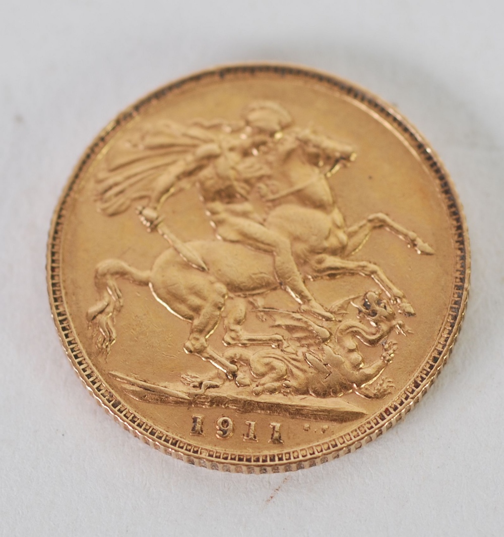 GEORGE V, 1911, GOLD SOVEREIGN