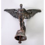 CAST FROM A MODEL BY GEORGES COLIN (b.1876) AN ELECTROPLATED COPPER ALLOY 1925 FERMAN 'ICARUS' CAR