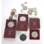 SMALL COLLECTION OF GB COINAGE GEORGE III TO GEORGE VI includes cartwheel two penny 1797, the