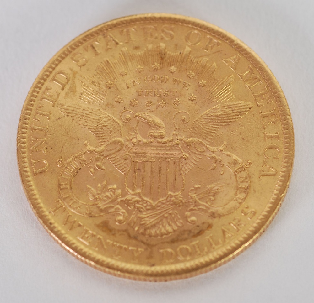 U.S.A. 20 DOLLAR GOLD COIN, dated 1900, 33.5gms
