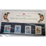 SEVEN PACKS OF ROYAL MAIL MINT STAMPS 'The Age of Steam', 'The Queen Mother 90th Birthday' etc...