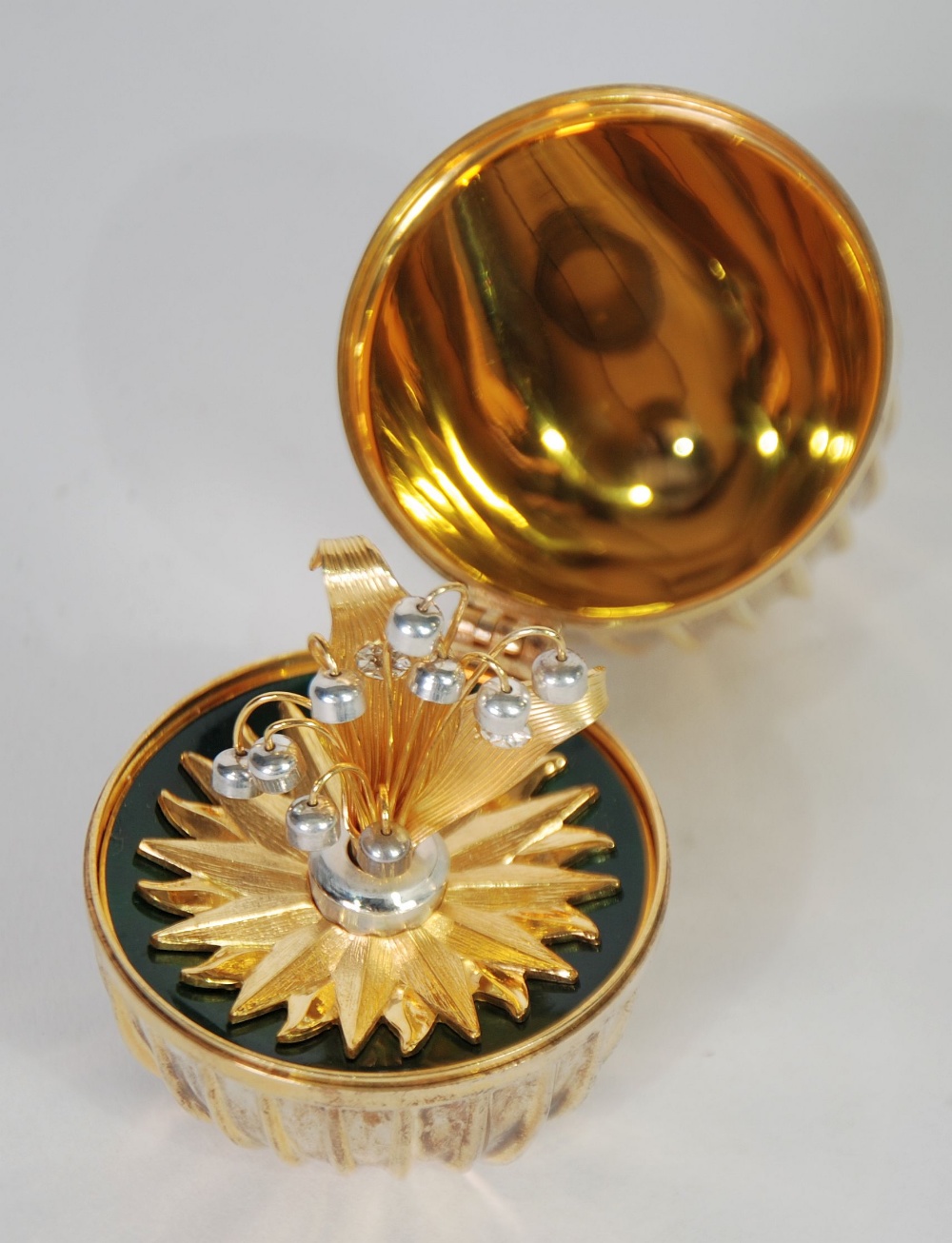 JOHN PINCHES, 'FRANKLIN MINT', 'THE MASTER JEWELER IMPERIAL EGG'.  In the tradition of the Tsars