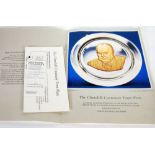 JOHN PINCHES LTD. FOR THE CHURCHILL CENTENARY TRUST; A 24ct GOLD ON HALLMARKED STERLING SILVER