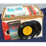 BOXED SET OF VINYL LONG PLAYER GRAMOPHONE RECORDS, vinyl  single also pre recorded reel to reel