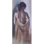 DOMINGO SET OF FOUR ARTIST SIGNED LIMITED EDITION COLOUR PRINTS Semi naked female figure 'Study of
