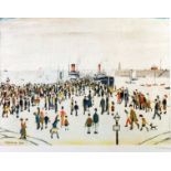 • LAURENCE STEPHEN LOWRY (1887 – 1976) ARTIST SIGNED COLOUR PRINT