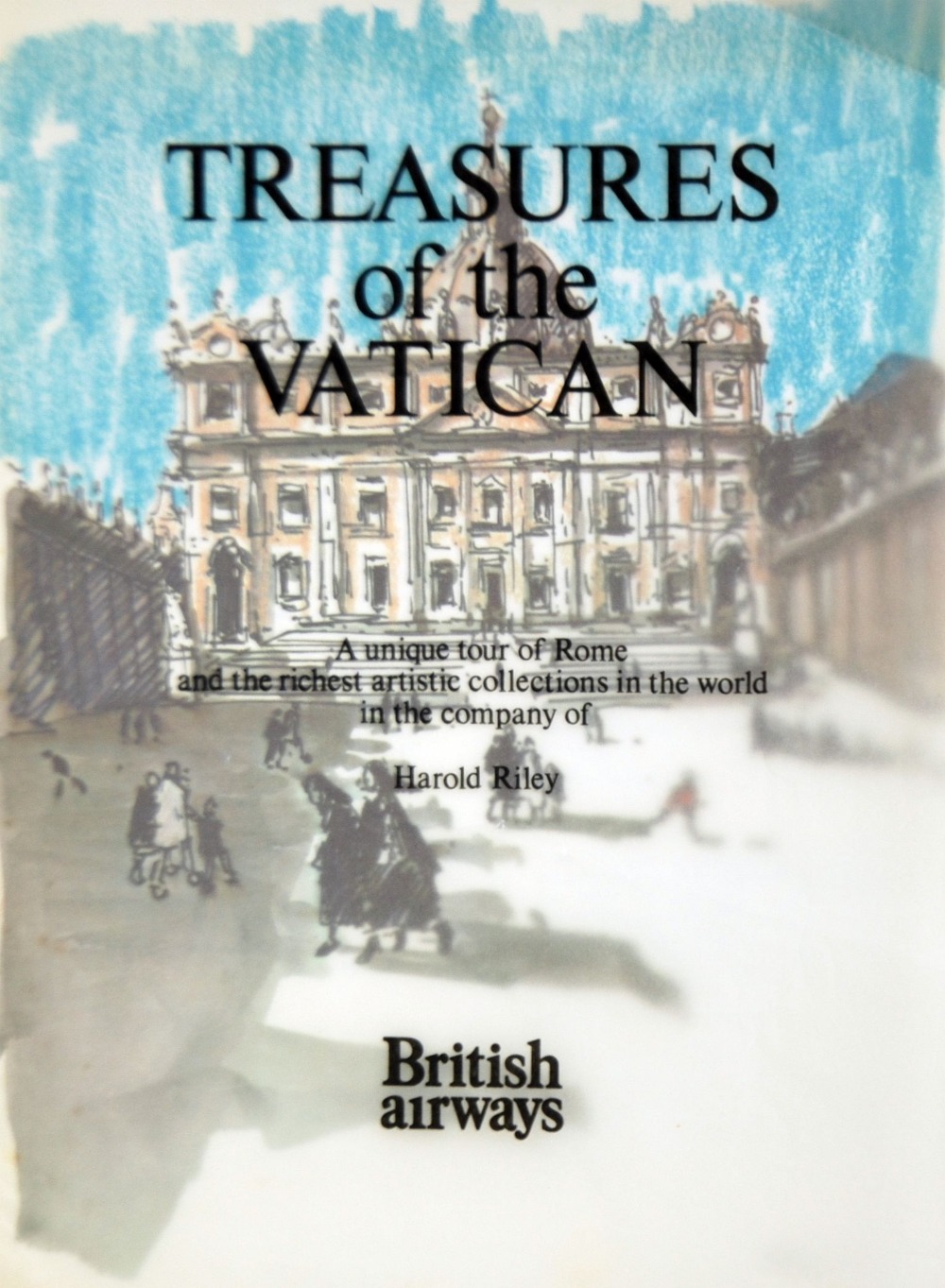 HAROLD RILEY (B.1934) PRINTED EDITION BRITISH AIRWAYS BOOKLET 'Treasures of the Vatican' Printed