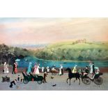 HELEN BRADLEY (1900 - 1979) ARTIST SIGNED COLOUR PRINT 'It was a Beautiful Place' An edition of