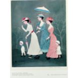 HELEN LAYFIELD BRADLEY (1900 - 1976) TWO ARTIST SIGNED COLOUR PRINTS '"Oh, Just Look!" said