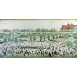 •LAURENCE STEPHEN LOWRY (1887 - 1976) ARTIST SIGNED COLOUR PRINT 'Peel Park' An edition of 850,