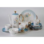 THIRTY FOUR PIECE 1950s/60s SHELLEY CHINA TEA AND COFFEE SERVICE FOR SIX PERSONS, outside