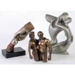 TWO AUSTIN SCULPTURES 'Mommy's Baby', 10" (25.4cm) high and 'Cherish the Love', 13" (33cm) high
