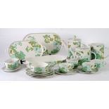 SIXTY TWO PIECE VILLEROY AND BOCH 'SCARLETT' PATTERN PORCELAIN PART DINNER, TEA AND COFFEE SET,