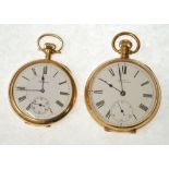 A 20th CENTURY AMERICAN WALTHAM WATCH CO 9ct GOLD CASED 17 JEWEL OPEN-FACE POCKET WATCH with 19
