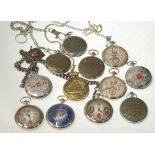 TWELVE MODERN RUSSIAN AND CHINESE POCKET WATCHES (12)