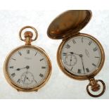 AN EARLY 20th CENTURY AMERICAN WALTHAM WATCH CO MADE FOR PRESTONS LTD, BOLTON GOLD-PLATED CASED