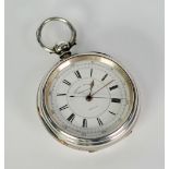 LATE VICTORIAN SILVER CASED CENTRE SECONDS CHRONOGRAPH GENTLEMAN'S POCKET WATCH, by J.W. Reeley