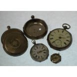 GRAHAM CARRICKFERGUS, SILVER CASED OPEN FACE POCKET WATCH, key wind movement, roman dial with