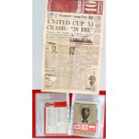 MANCHESTER UNITED SOUVENIR PROGRAMMES, TICKET STUBS AND BOOKS, 1950 and later including v Weymouth -