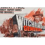 'WITCHFINDER GENERAL' FOLDED FILM POSTER, starring Vincent Price, 1968, 30" x 40" (76.2cm x 101.6cm)