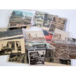 APPROXIMATELY 40 EARLY 20th CENTURY COLOUR AND BLACK AND WHITE POSTCARDS all relating to Crystal