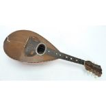 STRIDENTE, NAPLES, EIGHT STRING MANDOLIN, with tortoiseshell fingerboard and mother of pearl inlay