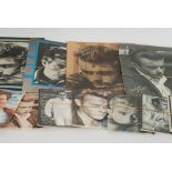 JAMES DEAN POSTCARDS, black and white and colour, in excess of 600, including thirty 10" x 8" (