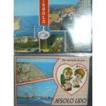 LARGE QUANTITY OF POSTCARDS CONTAINED IN EIGHT ALBUMS, mainly modern Topographical and a QUANTITY OF