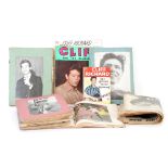 EPHEMERA RELATING TO CLIFF RICHARD, including six scrapbooks five magazines and other publications