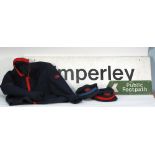 MODERN PAINTED ALUMINIUM STATION SIGN 'TIMPERLEY', single sided, 44 1/2" (113cm) x 13 1/2" (34.