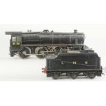 SCRATCH BUILT 3.5INCH GAUGE COAL FIRED LIVE STEAM 4-6-0 LOCOMOTIVE No. 45150, with six wheel