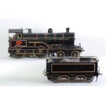 SCRATCH BUILT 3.5INCH GAUGE COAL FIRED LIVE STEAM 4-4-0 LOCOMOTIVE No. 1681 'Ptarmigan', with six