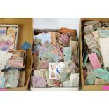 MISCELLANEOUS COLLECTION OF PREDOMINANTLY CIRCA 1950s RAILWAY AND PUBLIC TRANSPORT USED TICKETS with