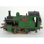 SCRATCH BUILT 3.5 INCH LIVE STEAM 0-4-0 TANK LOCOMOTIVE No. 8588 'Linda' in green livery (no