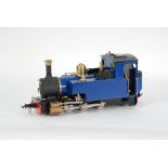 ROUNDHOUSE '0' GAUGE 0-6-0 LIVE STEAM REMOTE CONTROLLED TANK LOCOMOTIVE in blue livery